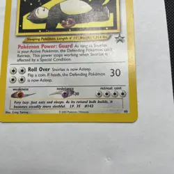 Vintage Pokemon TCG Snorlax #49 WOTC Black Star Promo!! - Image 3