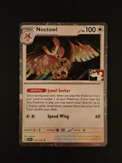 Noctowl Cosmos-Holo - NM - Pokemon Prize Pack Series 7 Stamped - Image 1