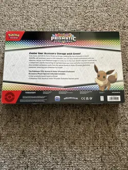 Pokemon Scarlet & Violet Prismatic Evolutions Eevee Accessory Pouch Sealed - Image 2