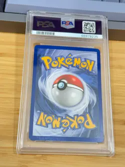 2006 Pokemon Ex Holon Phantoms 20 Blaziken Rev. Foil PSA 8 NM-MT reverse - Image 5