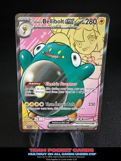 Iono's Bellibolt Ex SVP194, Black Star Promo, Pokemon, NM - Image 1