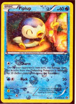 2013 PIPLUP RC6/RC25 Legendary Treasures Pokemon Radiant Collection HOLO (P2) - Image 1