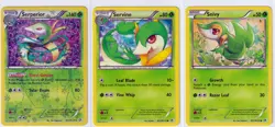 2013 POKEMON 3 Legendary Treasures RADIANT Collection-SEPERPERIOR+SERVINE+SNIVY - Image 1