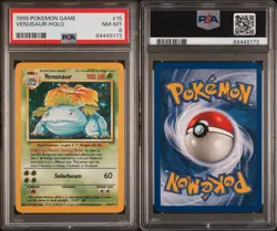 1999 Pokemon Base Set Unlimited Venusaur Holo Rare 15/102 PSA 8 - Image 3