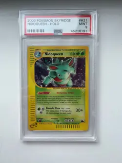 Pokemon Skyridge NIDOQUEEN H21 Holo PSA 9 MINT - Image 1