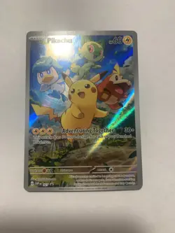 2023 Pokemon Pikachu Paldea Evolved Black Star Promo #027 - Image 1