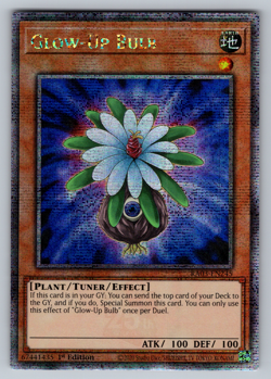 Glow-Up Bulb Yugioh RA03-EN245 Quarter Century Secret Rare QCR NM - Image 1