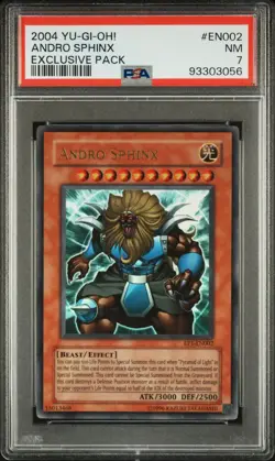 2004 YU-GI-OH! Exclusive Pack Set: SPHINX TELEIA, ANDRO SPHINX, GREAT SPHINX PSA - Image 2