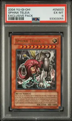 2004 YU-GI-OH! Exclusive Pack Set: SPHINX TELEIA, ANDRO SPHINX, GREAT SPHINX PSA - Image 4