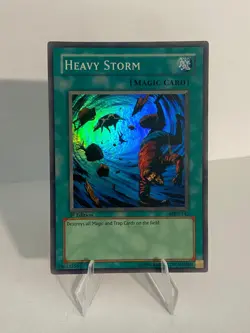 Heavy Storm 1st Edition MRD-142 Super Rare - DAMAGE - Yugioh Metal Raiders - Image 1
