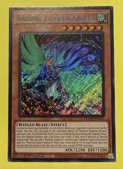 YuGiOh ~ Radiant Typhoon Krosea DOOD-EN015 ~ Secret Rare ~ Doom Of Dimensions - Image 1