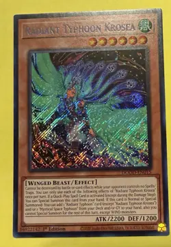 YuGiOh ~ Radiant Typhoon Krosea DOOD-EN015 ~ Secret Rare ~ Doom Of Dimensions - Image 2