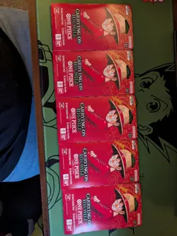 One Piece OP-13 CARRYING ON HIS WILL Sleeved Booster Packs Lot Of 5 NEW/SEALED - Image 1