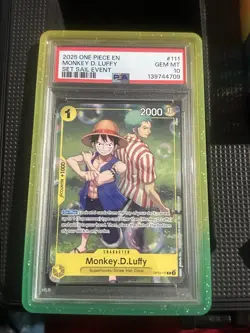 2025 ONE PIECE PROMOS #111 MONKEY D. LUFFY SET SAIL EVENT PSA 10 - Image 1