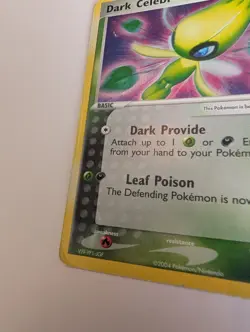 Pokemon Dark Celebi Holo Rare Card 4/101 2004 EX Hidden Legends - Image 5