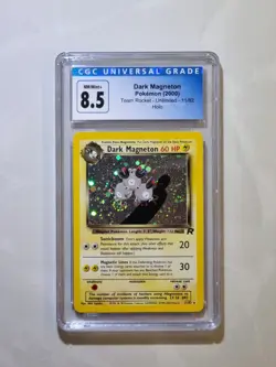 Dark Magneton Rocket WOTC Holo CGC 8.5 Graded Pokemon Card 2000 🌀 Swirl - Image 1
