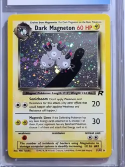 Dark Magneton Rocket WOTC Holo CGC 8.5 Graded Pokemon Card 2000 🌀 Swirl - Image 2
