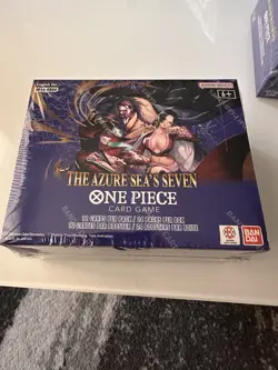 ONE PIECE CARD GAME THE AZURE SEA'S SEVEN BOOSTER BOXES OP14 SEALED English - Image 1