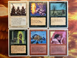 MTG 6 x French Card Lot Fourth Edition Near-Mint to Moderately Played Vintage!! - Image 1