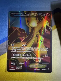 Charizard EX Flashfire Holo Full Art lightly Played Pokemon Card - Image 1