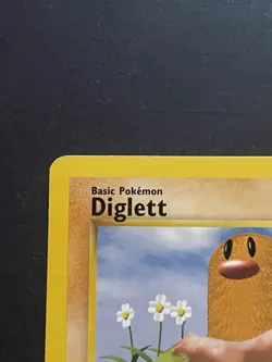 Pokemon Diglett Base Set 47/102 Misprint Sideways Fighting Symbol Card - MP - Image 3