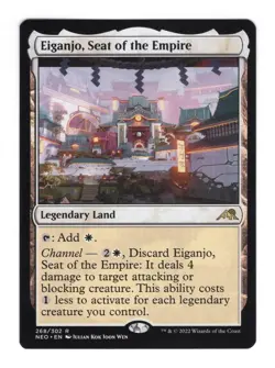 Eiganjo, Seat of the Empire - Kamigawa: Neon Dynasty #268 - NM- Magic Card - Image 1