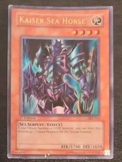 Kaiser Sea Horse #SKE-015 Yugioh TCG Ultra Rare Card 1st Edition Heavily Played - Image 1