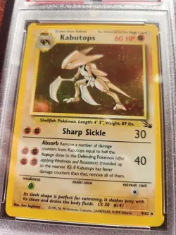 Kabutops Fossil Holo Pokemon Card WOTC Near Mint PSA 7 - Image 5