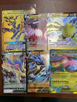 Pokemon Jumbo Cards Lot of 6 - Pikachu Zekrom GX Lucario Zacian Mega Venusaur EX - Image 1