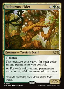 x1 Faeburrow Elder R MTG Commander: Tarkir: Dragonstorm M/NM, English - Image 1