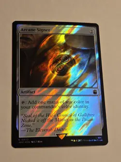 Arcane Signet SURGE FOIL X1 WHO MTG Universes Beyond: Doctor Who 830 - Image 1