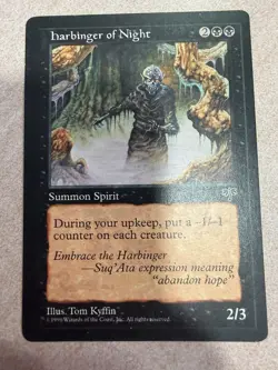 Harbinger of Night NONFOIL MTG Light Play Mirage Reserved List LP - Image 1