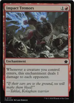 Impact Tremors - FOIL - C Foundations 717 - MTG - Image 1