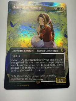 Aerith, Last Ancient (Borderless) (Chocobo Track Foil) Commander: Final Fantasy - Image 3