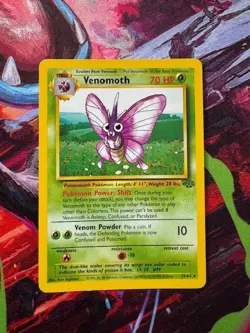 1999 TCG Pokemon Venomoth 29/64 Jungle Regular Non-Holo - Image 1