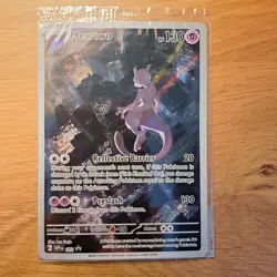 Pokemon Mewtwo TCG SVP 052 Scarlet Violet 151 UPC Sealed Promo Card - Image 1