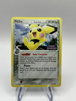 Pokemon TCG Pichu δ Delta Species EX Holon Phantoms Reverse Holo 76/110 2006 - Image 1