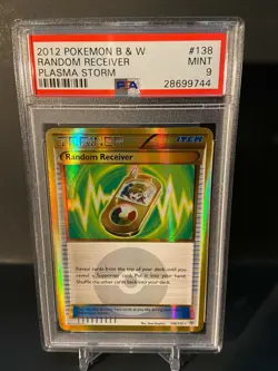 Pokemon 2012 B&W Plasma Storm Secret Rare 138/135 Random Receiver PSA 9 Mint - Image 1