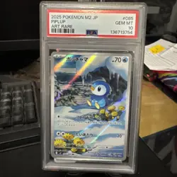 2025 POKEMON JAPANESE M2-INFERNO X #085 PIPLUP PSA 10 (436 - Image 1