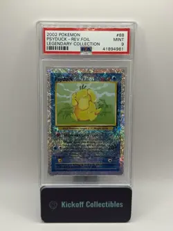2002 POKEMON LEGENDARY COLLECTION #88 PSYDUCK-REVERSE FOIL PSA 9 - Image 1