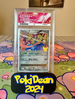 2021 Pokemon Zacian LV.X Promo SWSH135 Celebrations Ace Grading MINT 9 - Image 1