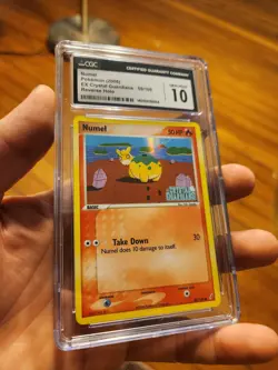 (POP 20) CGC 10 GEM MINT Pokemon EX Crystal Guardians Reverse Holo Numel 59/100 - Image 1