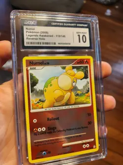(TOP POP 6) CGC 10 GEM MINT Pokemon Numel 110/146 Legends Awakened Reverse Holo - Image 2
