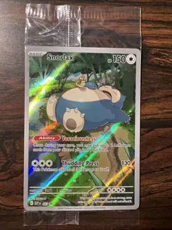 SEALED Pokemon Snorlax SVP 051 Scarlet & Violet 151 Holo Black Star Promo NM - Image 1