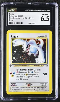 Pokemon Lugia (9/111) [Neo Genesis 1st Edition] Graded CGC 6.5 Ex/NM+ - Image 1