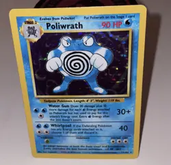 Poliwrath 13/102 Base Set Holo Rare WOTC Pokemon TCG 1999 Unlimted LP/MP Vintage - Image 1