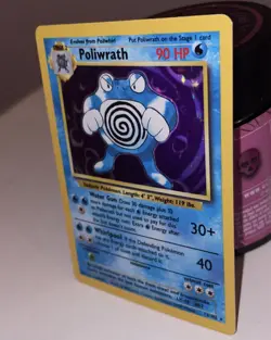 Poliwrath 13/102 Base Set Holo Rare WOTC Pokemon TCG 1999 Unlimted LP/MP Vintage - Image 2