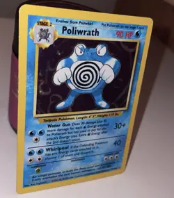 Poliwrath 13/102 Base Set Holo Rare WOTC Pokemon TCG 1999 Unlimted LP/MP Vintage - Image 3