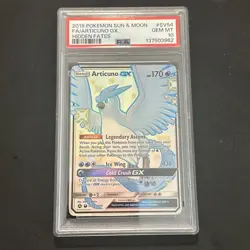 2019 Pokemon ARTICUNO GX SV54/SV94 Hidden Fates Shiny Vault PSA 10 Gem Mint - Image 1