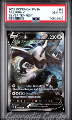 PSA 10 Lugia V Full Alt Art 186/195 Silver Tempest Pokemon - Image 1
